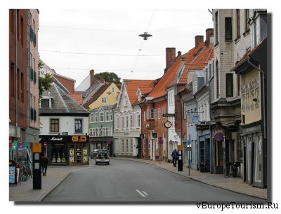 Город Оденсе в Дании